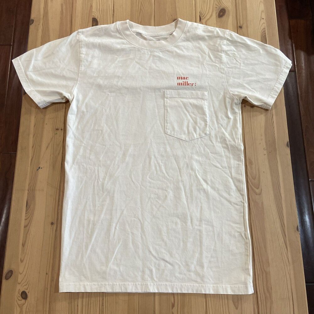 Men's Mac Miller "I Love Life, Thank You" White Cotton T-Shirt - Sz S